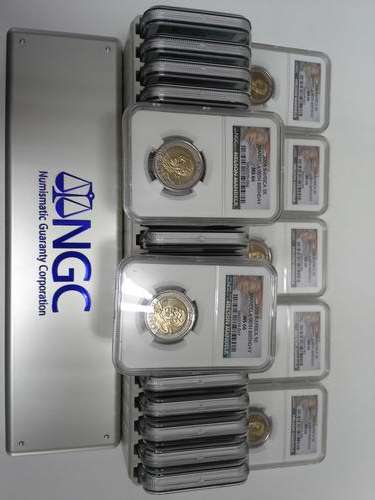 20 x MANDELA 90th Birthday NEW LABEL MS66's  by NGC, BID PER COIN.